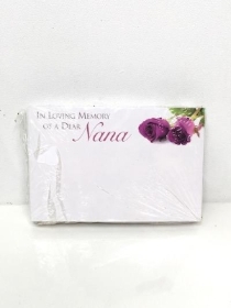 Small Florist Cards Nana Purple Roses