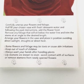 Deep Red Rose Folding Card x 25