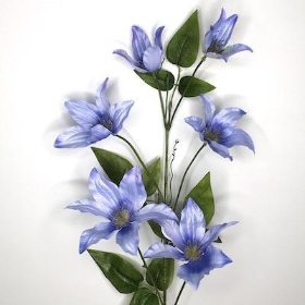 Blue Clematis Spray 89cm