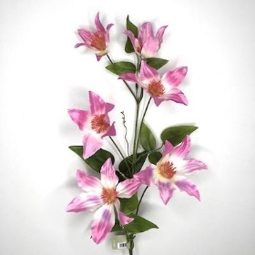 Pink Clematis Spray 89cm