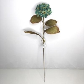 Teal Mini Hydrangea 56cm