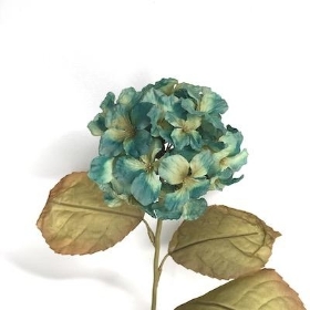 Teal Mini Hydrangea 56cm