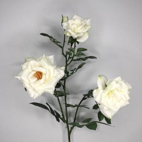 Ivory Spray Rose 60cm