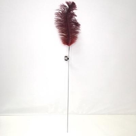 Ruby Ostrich Feather Pick 70cm