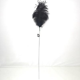 Black Ostrich Feather Pick 70cm