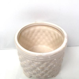 Ivory Ceramic Pot 11cm
