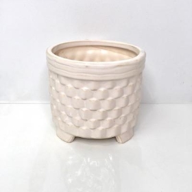 Ivory Ceramic Pot 11cm