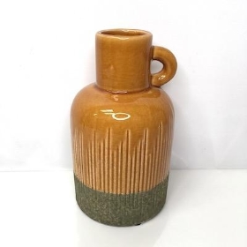Mustard Ceramic Vase 23cm