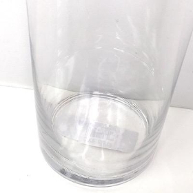 Clear Glass Cylinder Vase 30cm