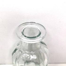 Mini Clear Bottle Vase 10cm