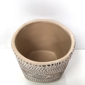 Cement Basket Pot 11cm