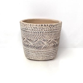 Cement Basket Pot 11cm