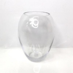 Clear Round Vase 17cm