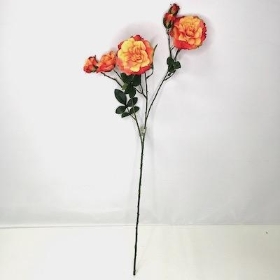 Orange Spray Rose 66cm