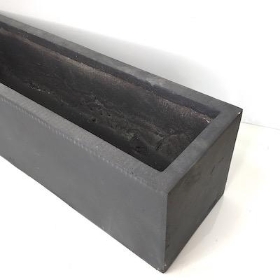 Dark Grey Trough Planter 23cm