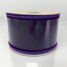 Purple Velvet Ribbon 63mm