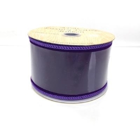 Purple Velvet Ribbon 63mm