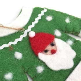 Green Santa Mini Jumper 13cm