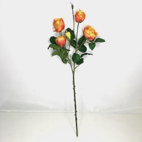 Orange Spray Rose 56cm