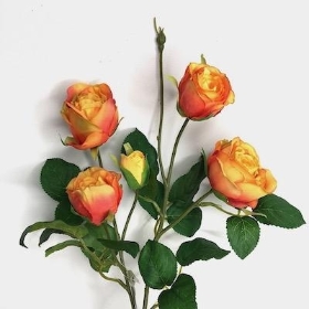 Orange Spray Rose 56cm