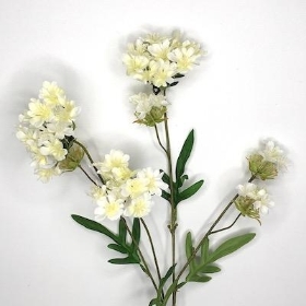 Ivory Wild Flower Spray 68cm