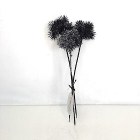 Black Glitter Echinop Bundle 26cm