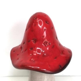 Red Ceramic Mushroom 14cm