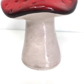 Red Ceramic Mushroom 14cm