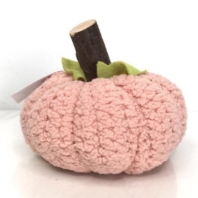 Pink Fabric Pumpkin 15cm