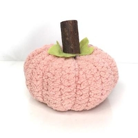 Pink Fabric Pumpkin 15cm