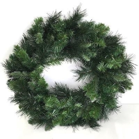 Green Deluxe Pine Wreath 60cm