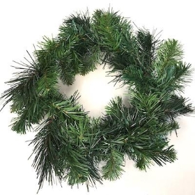 Green Deluxe Pine Wreath 30cm