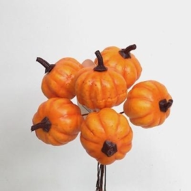 Orange Pumpkin Pick 3.5cm x 25
