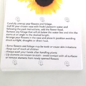 Sunflowers Folding Card x 25