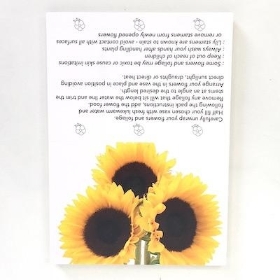 Sunflowers Folding Card x 25
