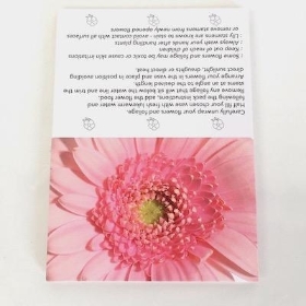 Pink Gerbera Folding Card x 25 