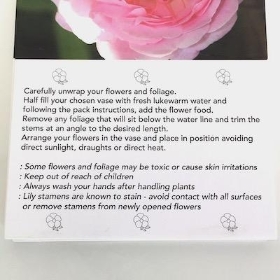 Pink Peony Folding Card x 25