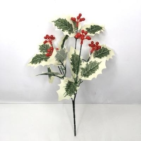 Variegated Holly And Berry Bush 28cm