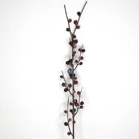 Burgundy Berry Spray 78cm