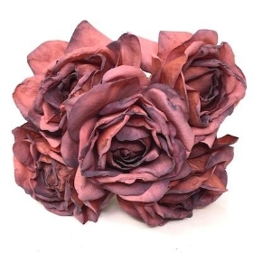 Dusky Mauve Rose Bundle 25cm