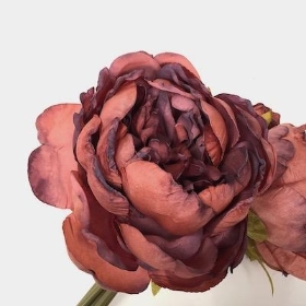 Dusky Mauve Peony Bundle 25cm