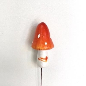 Orange Toadstool Pick x 12