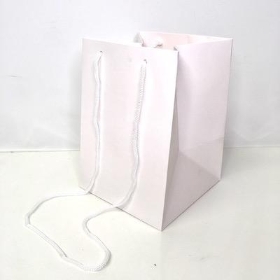 White Hand Tie Bags x 10 