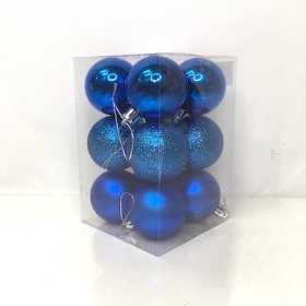 Royal Blue Bauble 5cm x 12